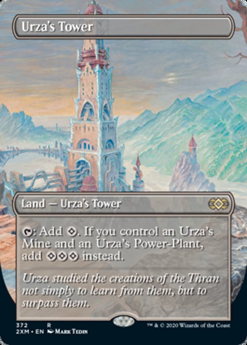 Urza's Tower (Borderless) (Double Masters) Near Mint Foil