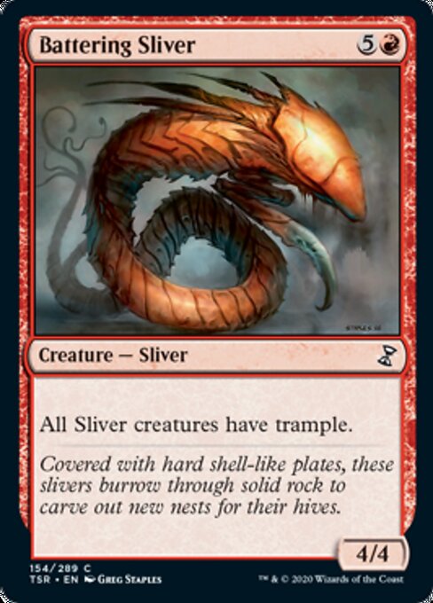 Battering Sliver (Time Spiral Remastered) Near Mint Foil