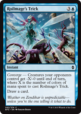 Roilmage's Trick (Battle for Zendikar) Light Play