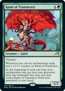 Kami of Transience (Kamigawa: Neon Dynasty) Light Play Foil