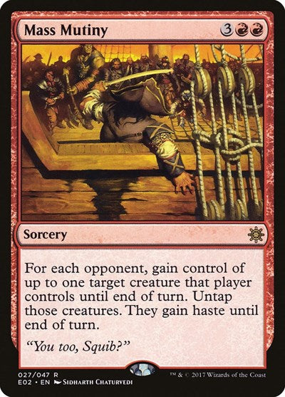 Mass Mutiny (Explorers of Ixalan) Light Play