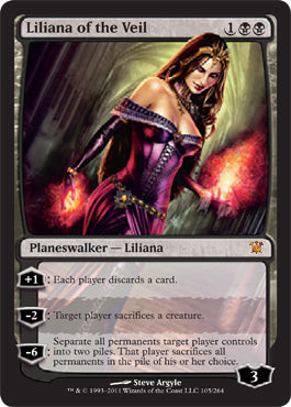Liliana of the Veil (Innistrad) Damaged / Poor