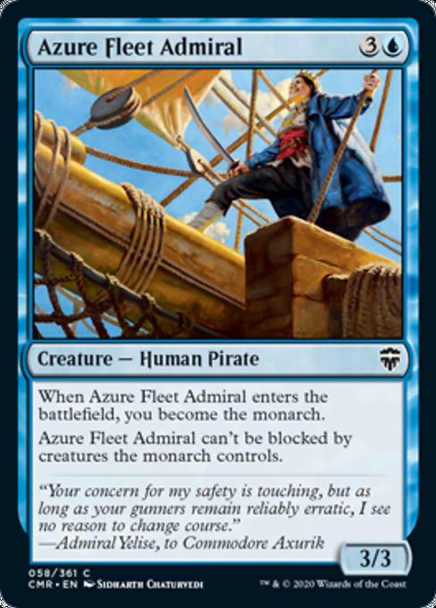 Azure Fleet Admiral (Commander Legends) Near Mint Foil