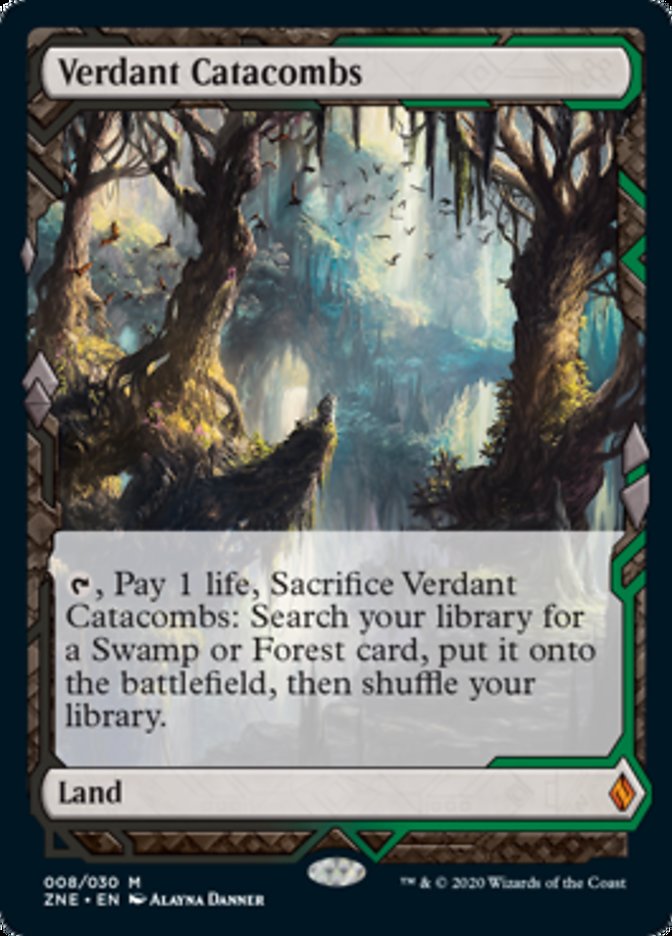 Verdant Catacombs (Zendikar Rising Expeditions) Heavy Play