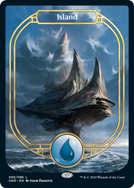 Island (Full Art 90) (Unsanctioned) Light Play