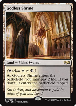 Godless Shrine (Ravnica Allegiance) Medium Play