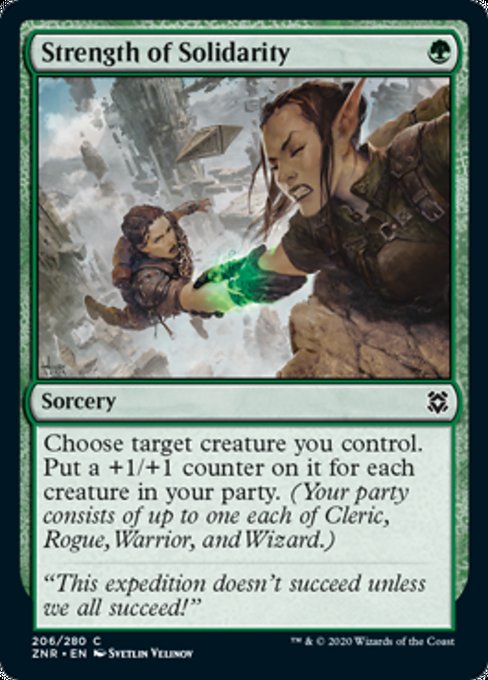 Strength of Solidarity (Zendikar Rising) Medium Play