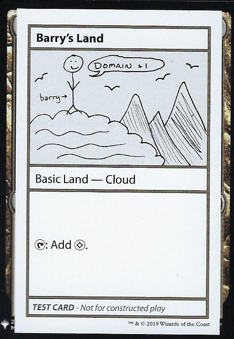 Barry's Land (Mystery Booster Test Print) Near Mint