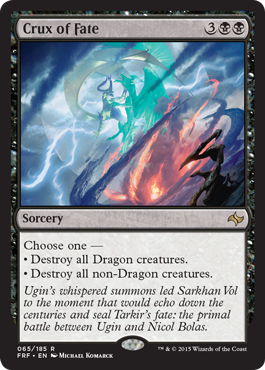 Crux of Fate (Fate Reforged) Light Play Foil