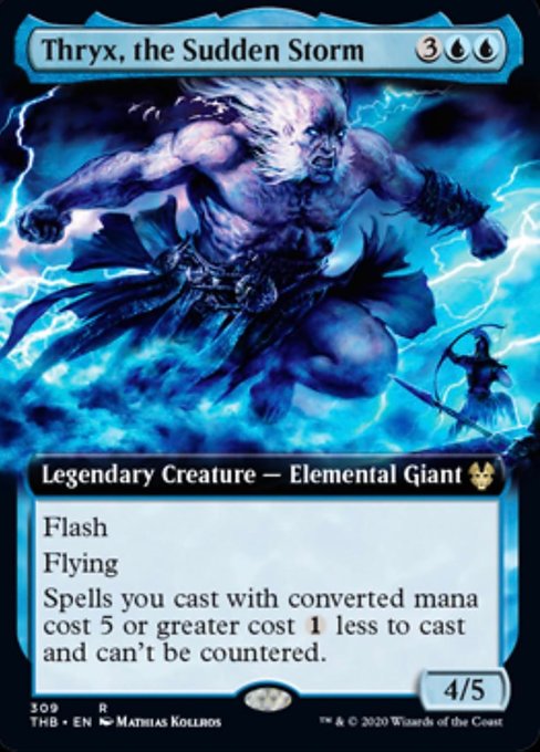 Thryx the Sudden Storm (Extended Art) (Theros Beyond Death) Near Mint