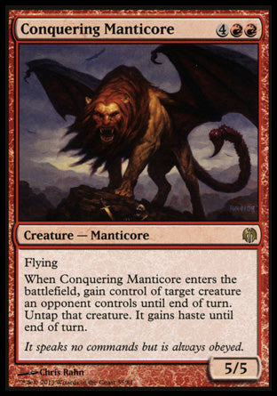 Conquering Manticore (Duel Decks: Heroes vs Monsters) Medium Play