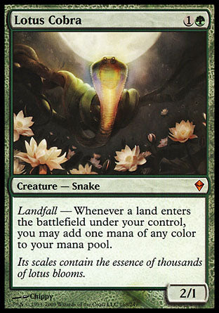 Lotus Cobra (Zendikar) Medium Play Foil