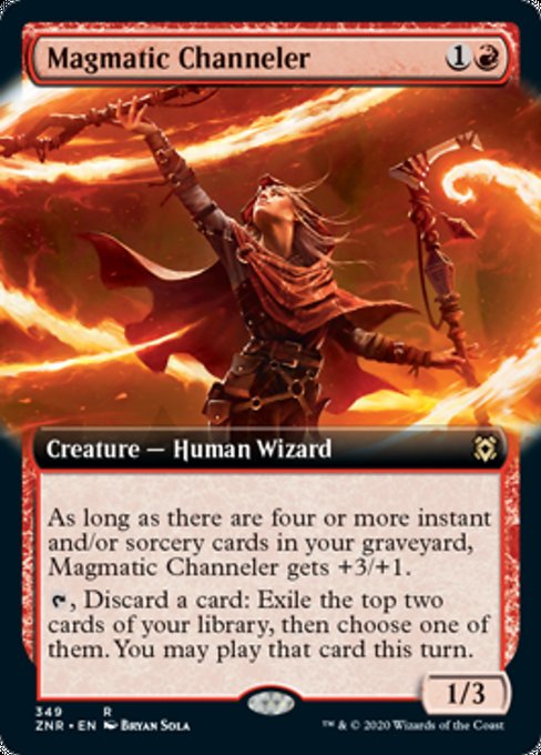 Magmatic Channeler (Extended Art) (Zendikar Rising) Light Play