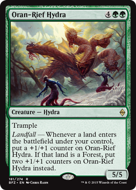 Oran-Rief Hydra (Battle for Zendikar) Light Play