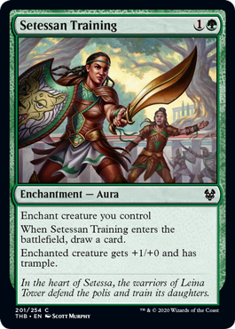 Setessan Training (Theros Beyond Death) Near Mint Foil