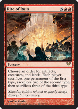 Rite of Ruin (Avacyn Restored) Medium Play