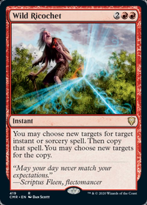 Wild Ricochet (Commander 2020 Commander Legends) Light Play