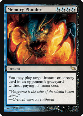 Memory Plunder (Shadowmoor) Medium Play Foil