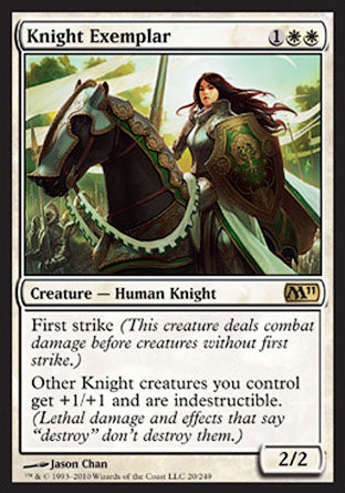 Knight Exemplar (Magic 2011 Core Set) Medium Play