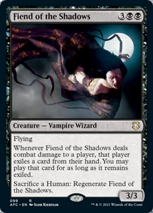 Fiend of the Shadows (Commander 2021 Forgotten Realms) Near Mint