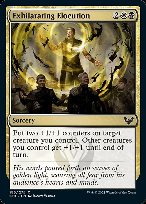 Exhilarating Elocution (Strixhaven) Medium Play Foil