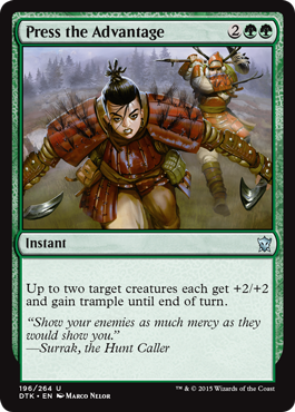 Press the Advantage (Dragons of Tarkir) Medium Play
