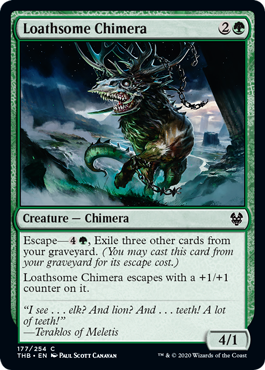 Loathsome Chimera (Theros Beyond Death) Light Play
