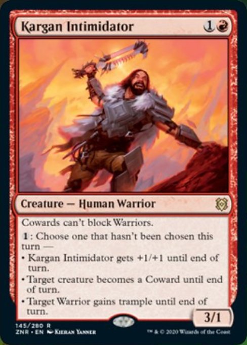 Kargan Intimidator (Zendikar Rising) Damaged / Poor