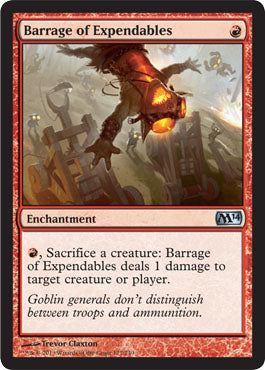 Barrage of Expendables (Magic 2014 Core Set) Near Mint Foil