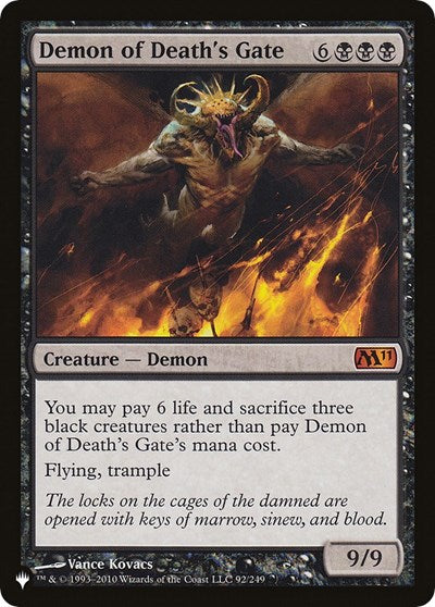 Demon of Death's Gate (The List) Near Mint
