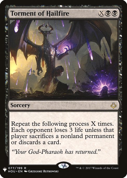 Torment of Hailfire (Mystery Booster) Near Mint