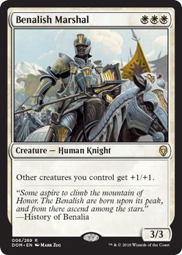 Benalish Marshal (Dominaria) Light Play