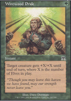 Wirewood Pride (Onslaught) Near Mint Foil