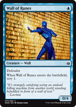 Wall of Runes (War of the Spark) Near Mint