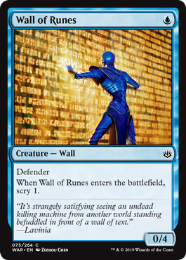 Wall of Runes (War of the Spark) Light Play Foil