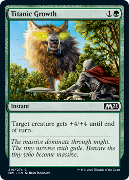 Titanic Growth (Magic 2021 Core Set) Near Mint