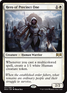 Hero of Precinct One (Ravnica Allegiance) Medium Play Foil