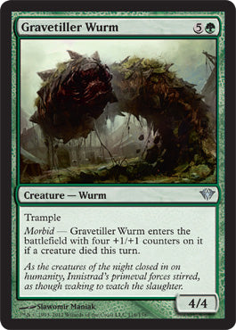 Gravetiller Wurm (Dark Ascension) Medium Play Foil