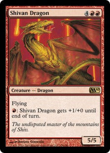 Shivan Dragon (Magic 2010 Core Set) Medium Play