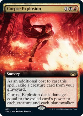 Corpse Explosion (Extended Art) (Streets of New Capenna) Light Play