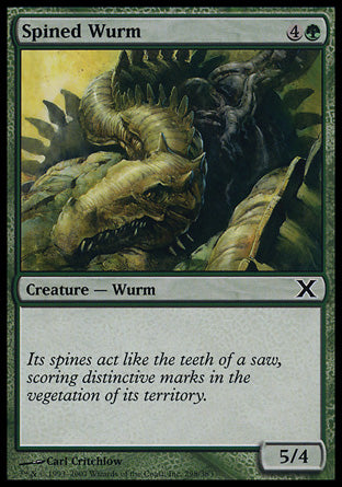 Spined Wurm (10th Edition) Medium Play