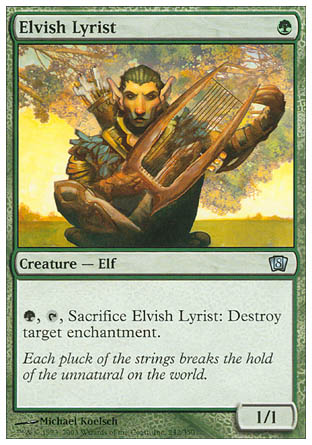 Elvish Lyrist (8th Edition) Medium Play