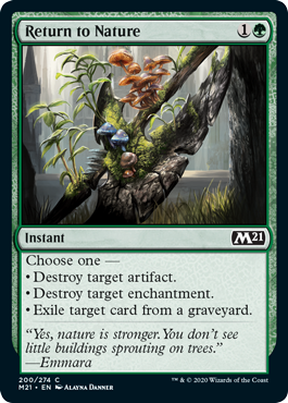 Return to Nature (Magic 2021 Core Set) Near Mint