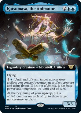 Katsumasa, the Animator (Extended Art) (Commander: Kamigawa: Neon Dynasty) Near Mint
