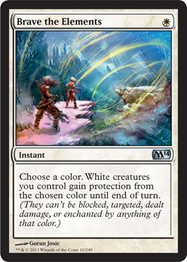 Brave the Elements (Magic 2014 Core Set) Medium Play