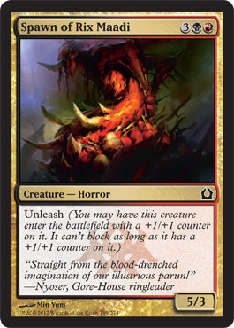 Spawn of Rix Maadi (Return to Ravnica) Light Play Foil