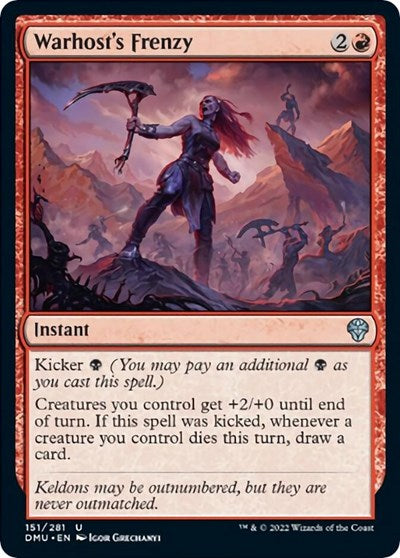 Warhost's Frenzy (Dominaria United) Light Play Foil