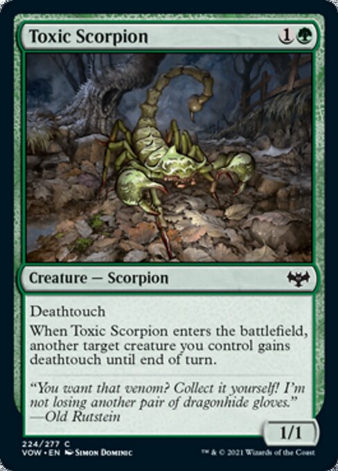 Toxic Scorpion (Innistrad: Crimson Vow) Near Mint Foil