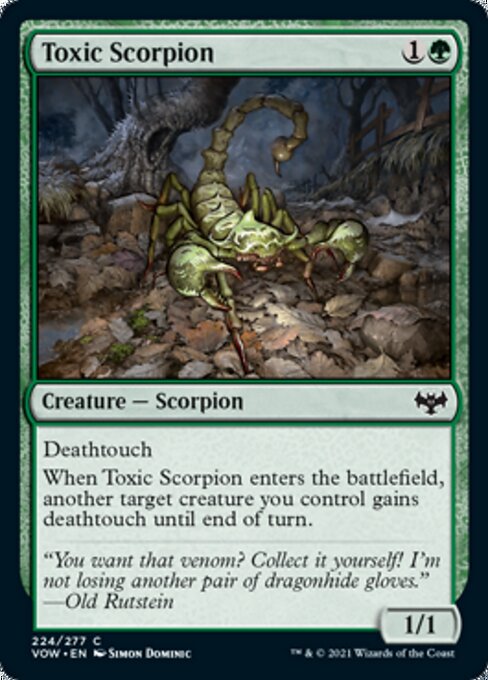Toxic Scorpion (Innistrad: Crimson Vow) Near Mint Foil