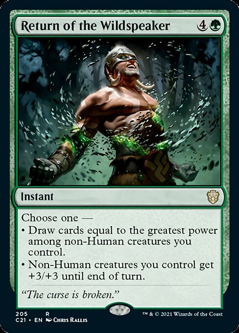 Return of the Wildspeaker (Commander 2021 Strixhaven) Near Mint